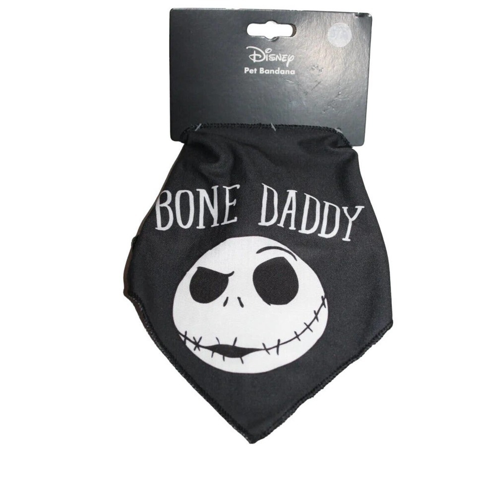 Disney Nightmare Before Christmas Jack Skellington Bone Daddy Dog Bandana S/M